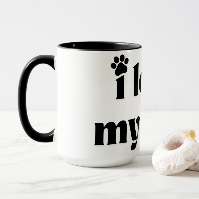 Mug J'Aime Mon Chien (Avec donut)