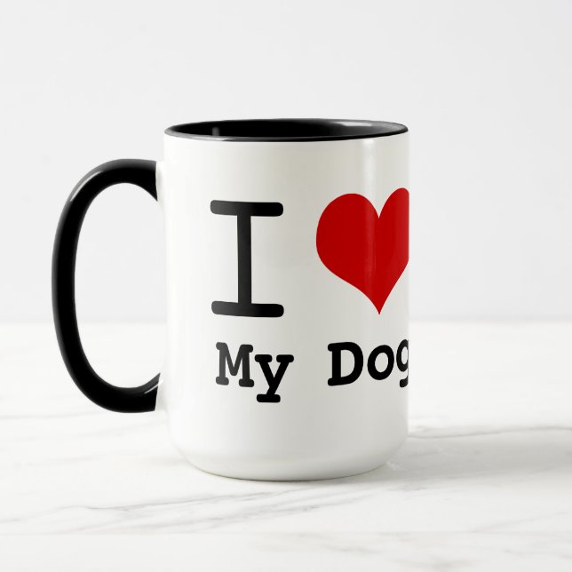 Mug J'aime mon chien (Gauche)
