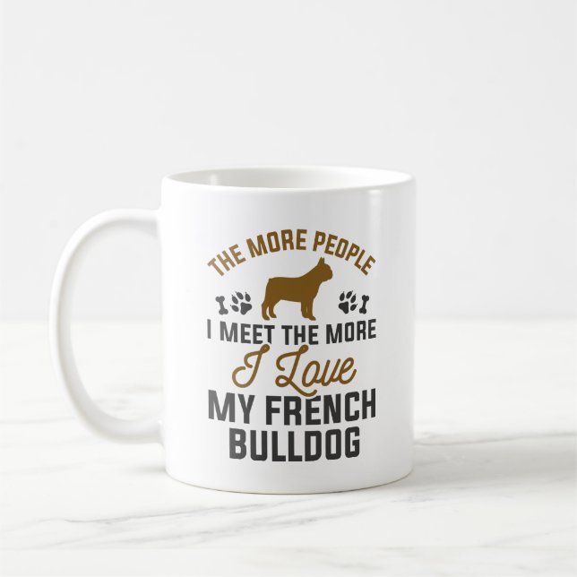 Mug J'Aime Mon Chien À Balle Français (Gauche)