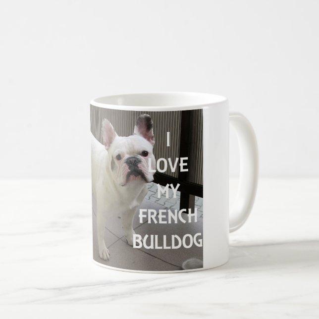 Mug J'Aime Mon Chien À Balle Français (Devant droit)