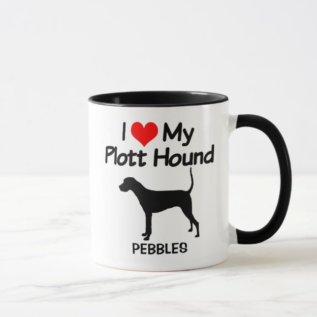 Mug J'Aime Mon Chien À La Hache De Plott (Droite)