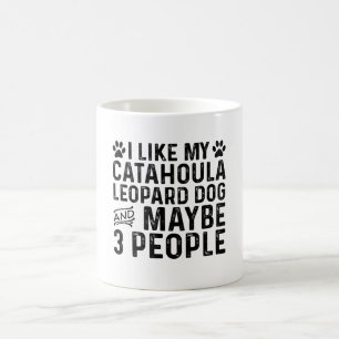Mug J'Aime Mon Chien Léopard Catahoula Et 3 Personnes
