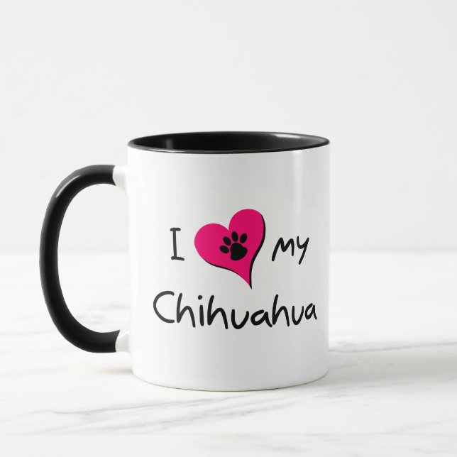 Mug J'aime mon Chihuahua (Gauche)