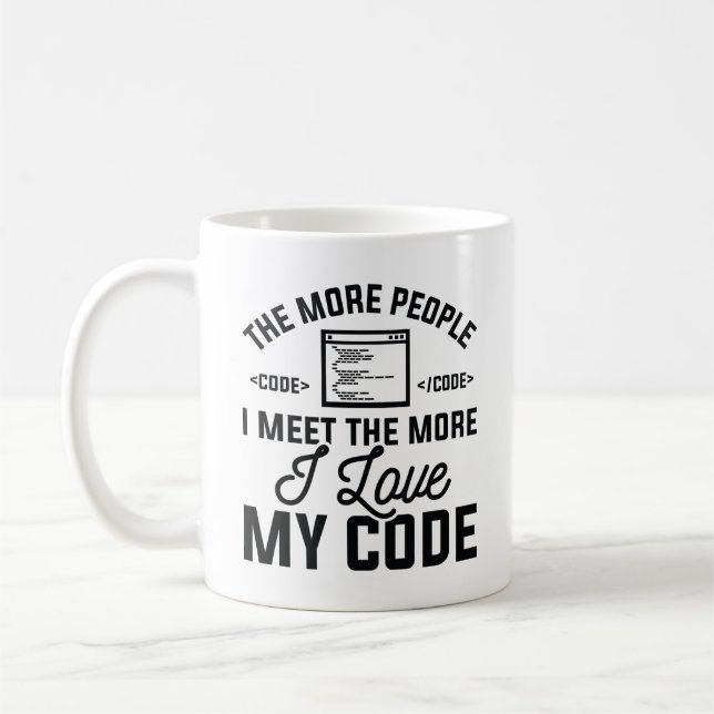 Mug J'aime mon code (Gauche)