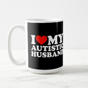 Mug J'Aime Mon Coeur De Mari Autiste Mon Autisme De Ma