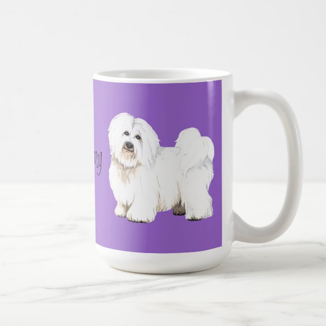 Mug J'aime mon coton de Tulear (Droite)