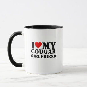 Mug J'Aime Mon Cougar Girlfriend I Heart My Cougar Gir