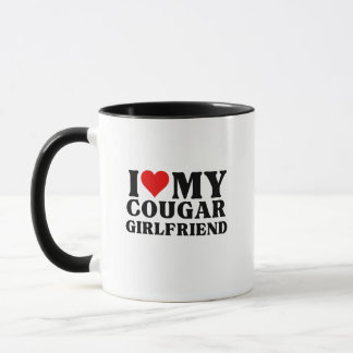 Mug J'Aime Mon Cougar Girlfriend I Heart My Cougar Gir