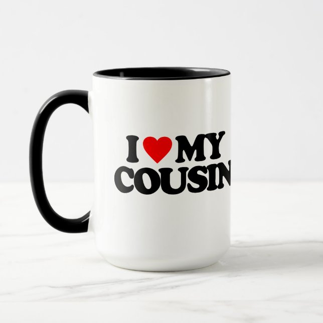 MUG J'AIME MON COUSIN (Gauche)