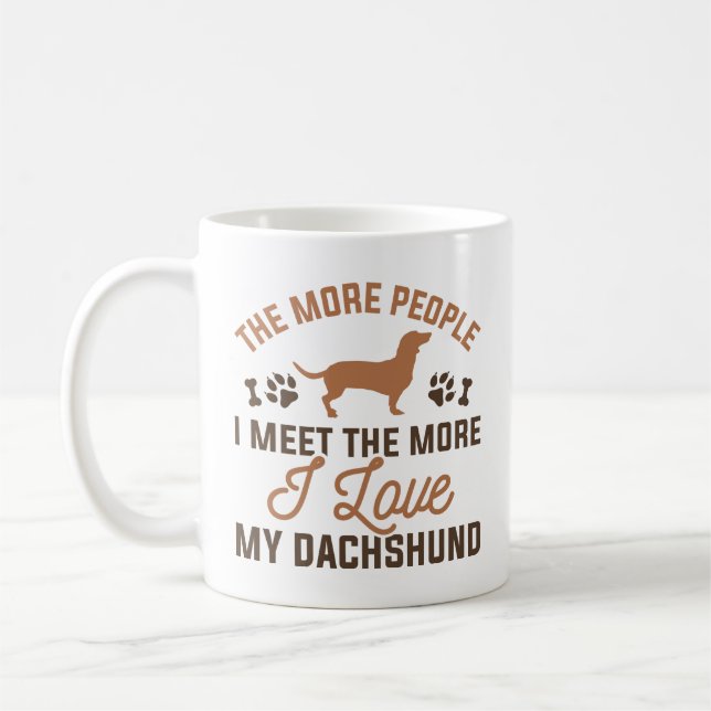 Mug J'Aime Mon Dachshund (Gauche)