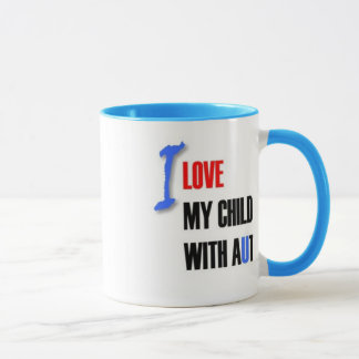 Mug J'aime mon enfant avec l'autisme - expert en