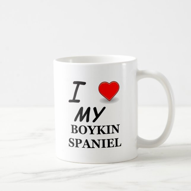 Mug J'aime mon épagneul de Boykin (Droite)