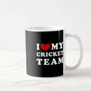 Mug J'aime mon équipe de cricket