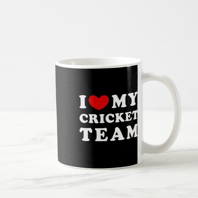 Mug J'aime mon équipe de cricket  (Droite)