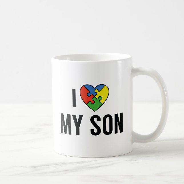 Mug J'aime mon fils (Droite)