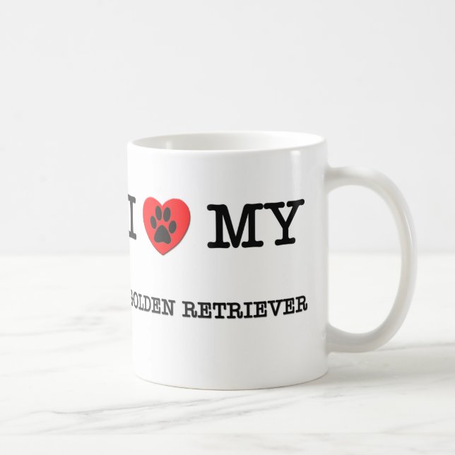 MUG J'AIME MON GOLDEN RETRIEVER (Droite)