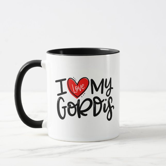 Mug J'Aime Mon Gordis (Gauche)