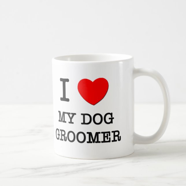 Mug J'aime mon Groomer de chien (Droite)
