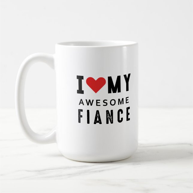 Mug J'aime mon incroyable fiance (Gauche)