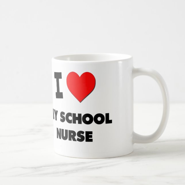 Mug J'aime mon infirmière d'école (Droite)