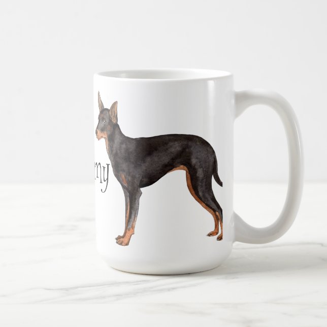 Mug J'aime mon jouet Manchester Terrier (Droite)