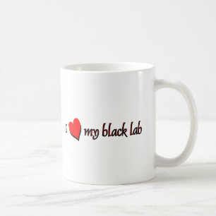 Mug J'aime mon Labrador noir