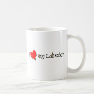 Mug J'aime mon Labrador Red Heart