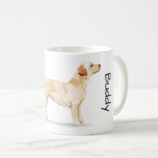 Mug J'aime mon Labrador Retriever   (Devant droit)