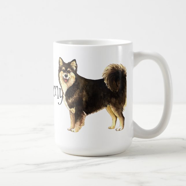 Mug J'aime mon Lapphund finlandais (Droite)