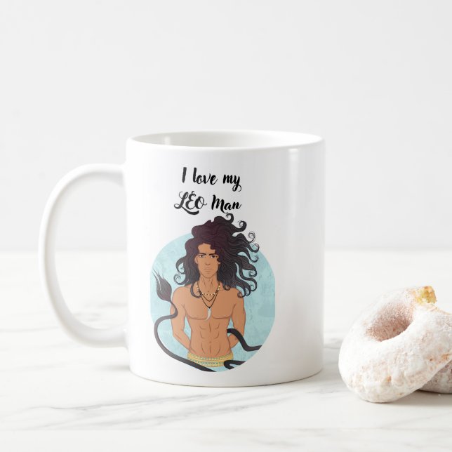 Mug J'Aime Mon Leo Man (Avec donut)