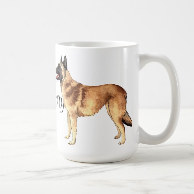 Mug J'aime mon Malinois belge (Droite)
