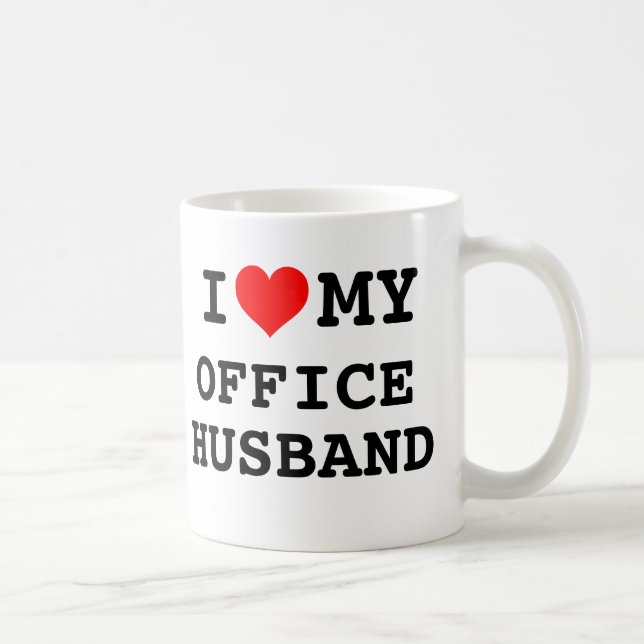 Mug J'aime mon mari de bureau (Droite)