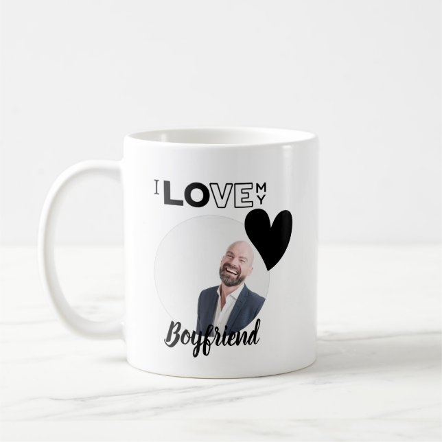 Mug J'aime mon mari garçon ami papa grand-père frère (Gauche)