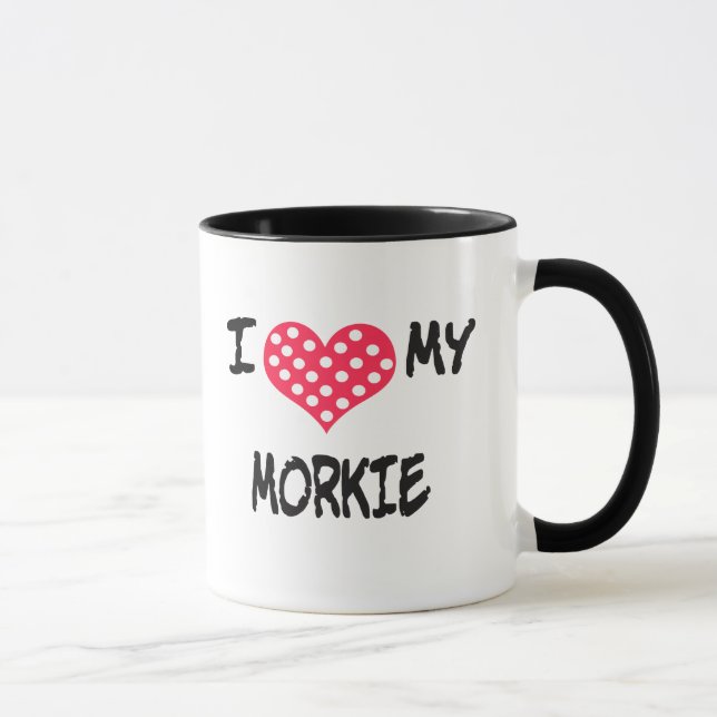 Mug J'aime mon Morkie (Droite)
