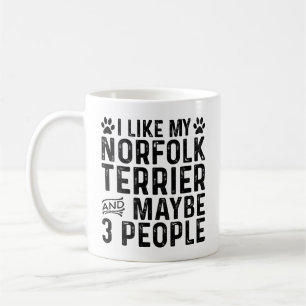 Mug J'aime mon Norfolk Terrier et 3 personnes
