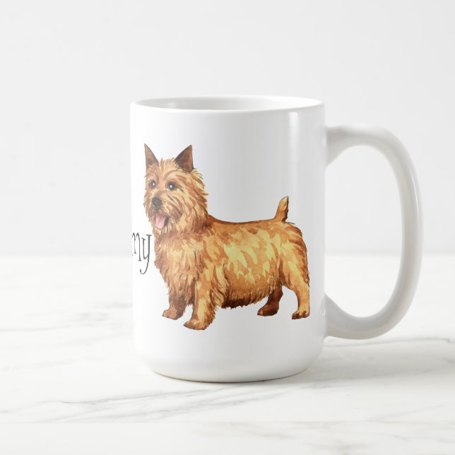 Mug J'aime mon Norwich Terrier (Droite)