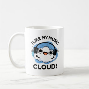 Mug J'Aime Mon Nuage De Musique Funky Météo Pun
