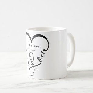 Mug J'aime mon partenaire - Vous êtes mon oreiller déc