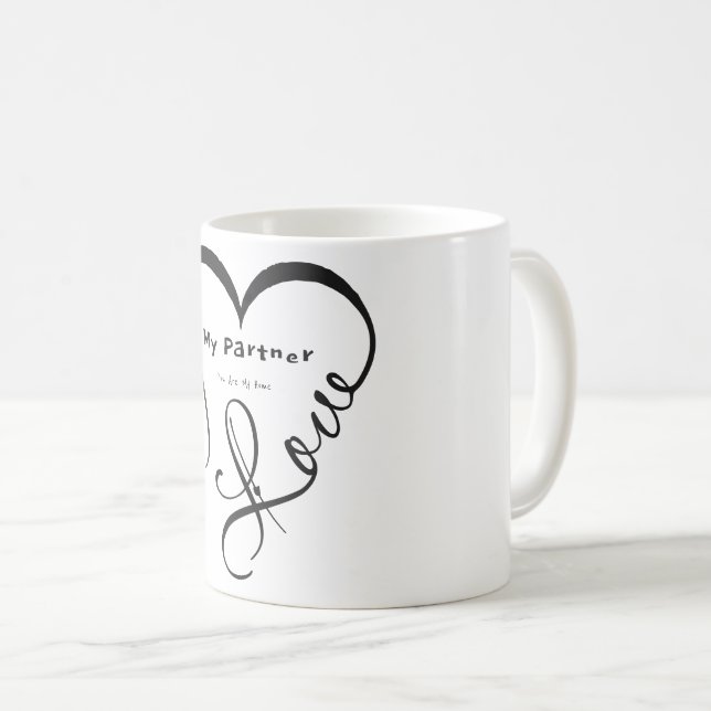 Mug J'aime mon partenaire - Vous êtes mon oreiller déc (Devant droit)
