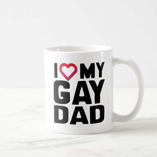 MUG J'AIME MON PÈRE GAY (Droite)