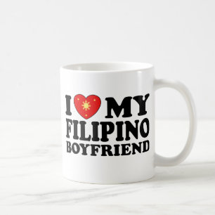 Mug J'aime mon petit ami philippin
