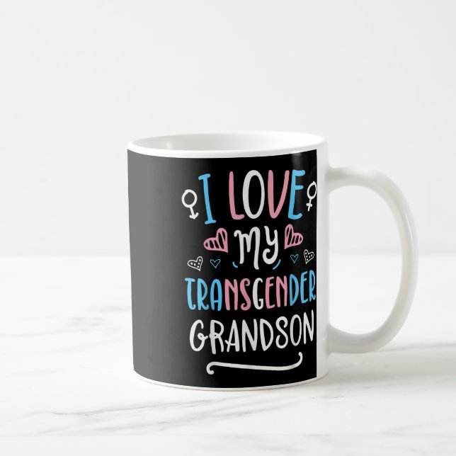 Mug J'aime mon petit-fils transgenre Fierté trans LGBT (Droite)