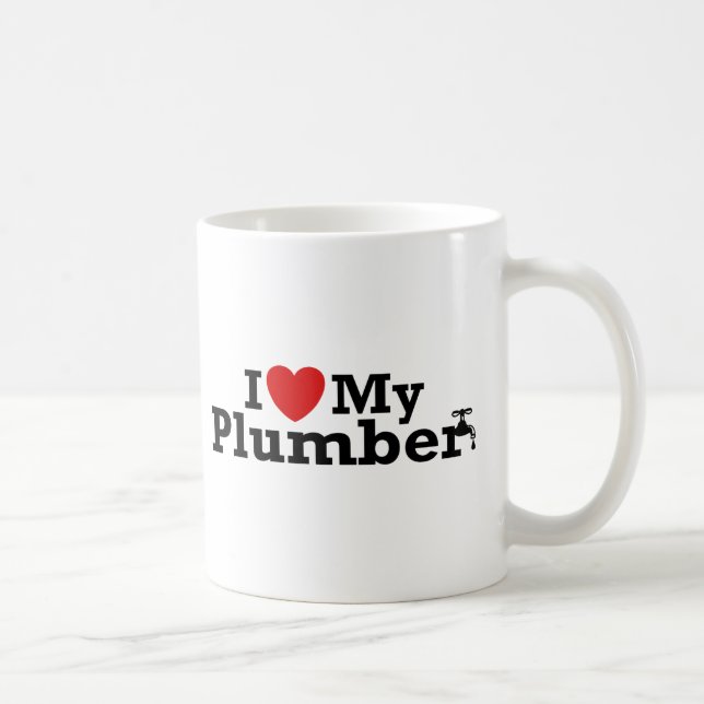 Mug J'Aime Mon Plumber (Droite)
