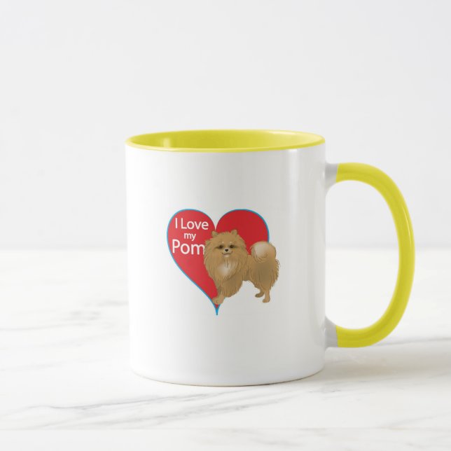Mug J'aime mon Pom (Droite)