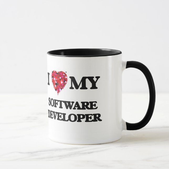 Mug J'aime mon programmateur de logiciel (Droite)