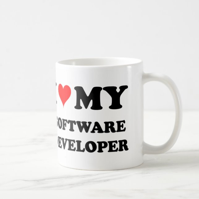 Mug J'aime mon programmateur de logiciel (Droite)
