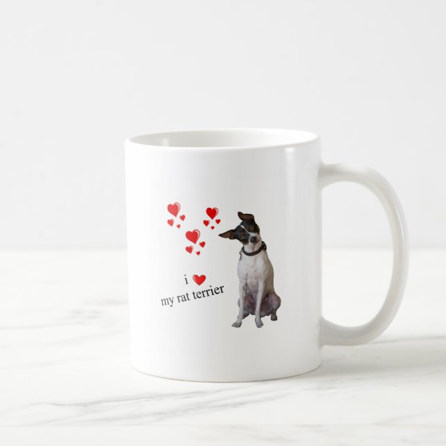 Mug J'aime mon Rat terrier (Droite)