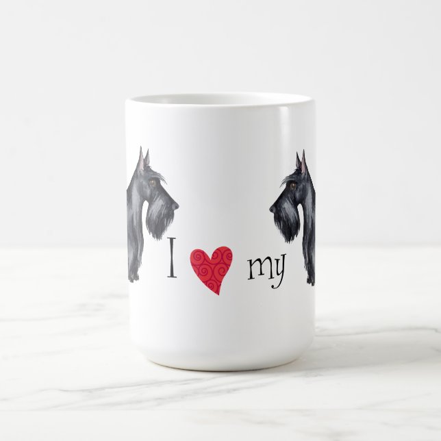 Mug J'aime mon Scottie (Centre)