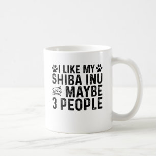Mug J'Aime Mon Shiba Inu Et 3 Personnes