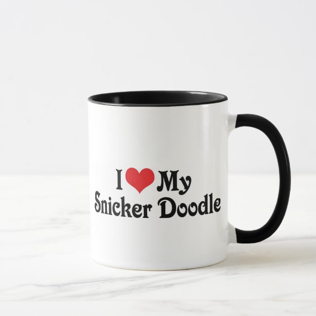 Mug J'Aime Mon Snicker Doodle (Droite)